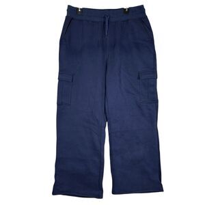 Viodia Cargo Sweatpants for Women Straight Leg Fleece Lined Sweat Pants, XXL